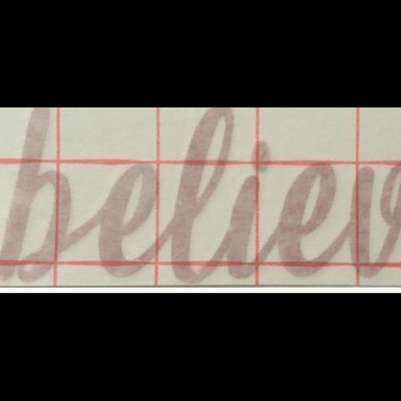 Adhesive Vinyl Rose Gold Decal “believe” - Picture 2 of 4